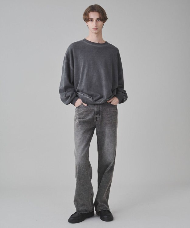 WEGO 【ユニセックス着用ITEM】バルーンクロップドプルオーバー ブラックその他