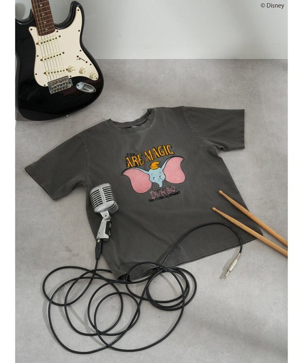 AMERICAN HOLIC フロッキーＰｔフェード加工Ｔ／Ｄｕｍｂｏ Charcoal Gray