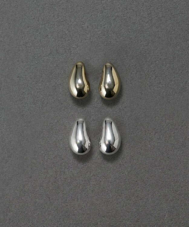 Phoebe 〈金属アレルギー対応〉パフメタルピアス　ゴールド/ニッケルフリー ゴールド