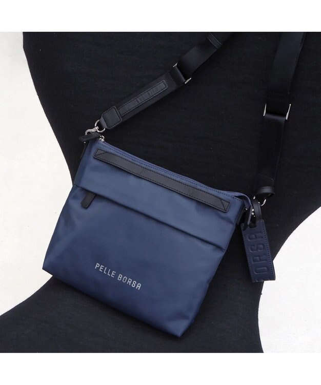 PELLE BORSA ミドルサイズショルダー Cheers チアーズ 4685 ネイビー