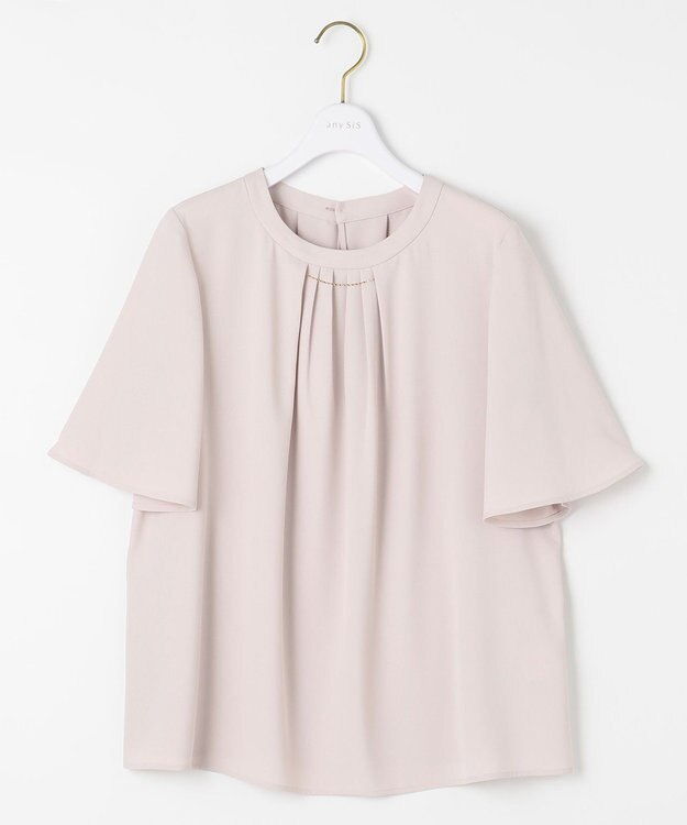 ANY SIS 【洗える】リュクスバーポイント ブラウス ローズグレー