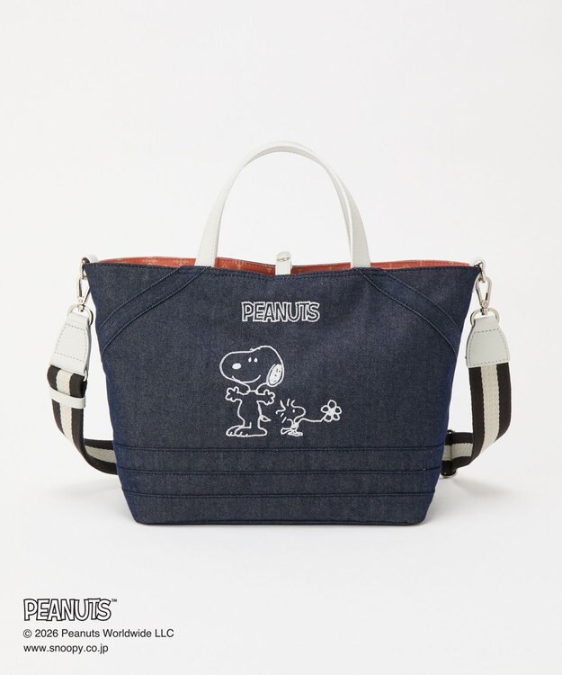 russet 《PEANUTS×russet》リバーシブルトートバッグ(CE-1744) Indigo