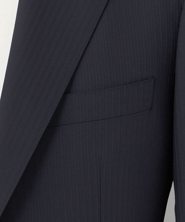 GOTAIRIKU 【御幸毛織】Superio160 ウールカシミヤ スーツ（ブラックストライプ） ブラック系8