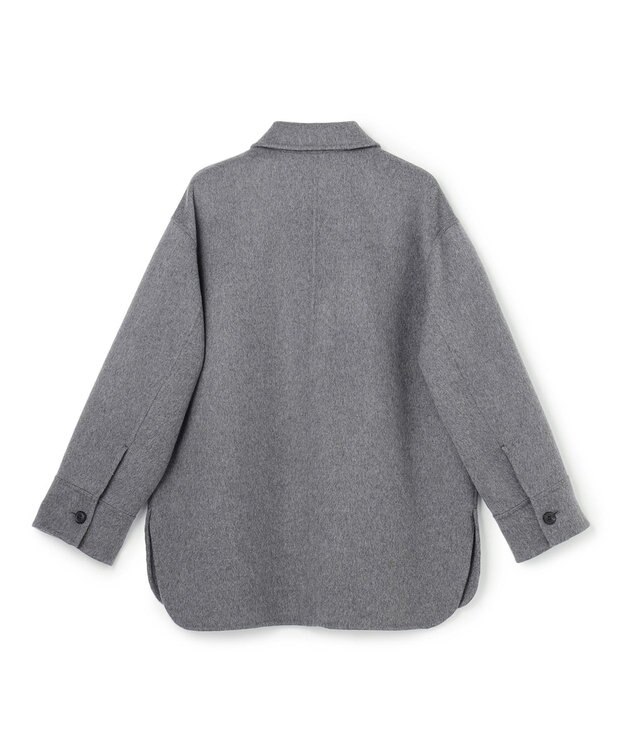 BEIGE， 【WEB限定】PAYSON / ウールリバーオーバーサイズステンカラーコート Top Gray