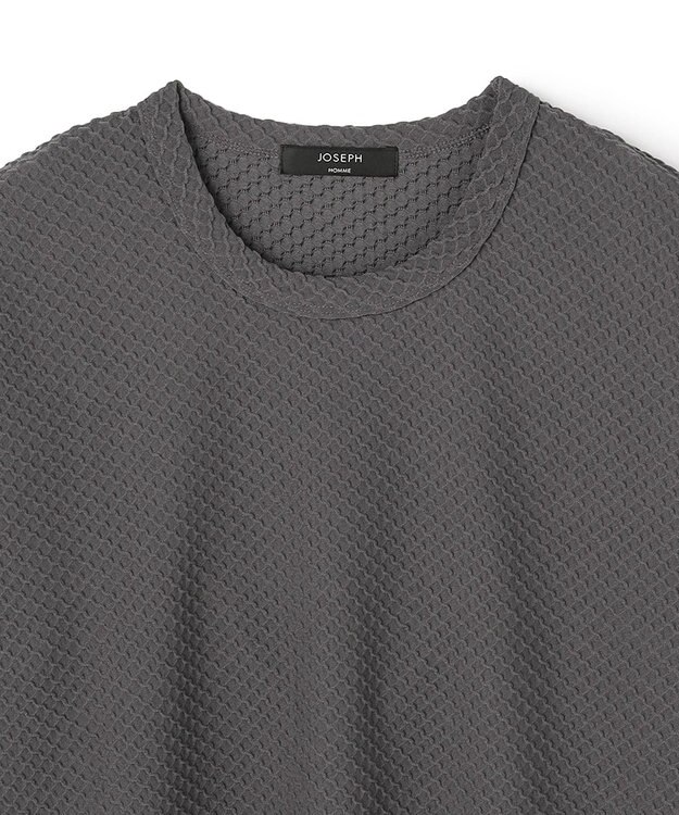 JOSEPH HOMME 【新素材】リュクスジャガード　クルーネック半袖カットソー グレー系