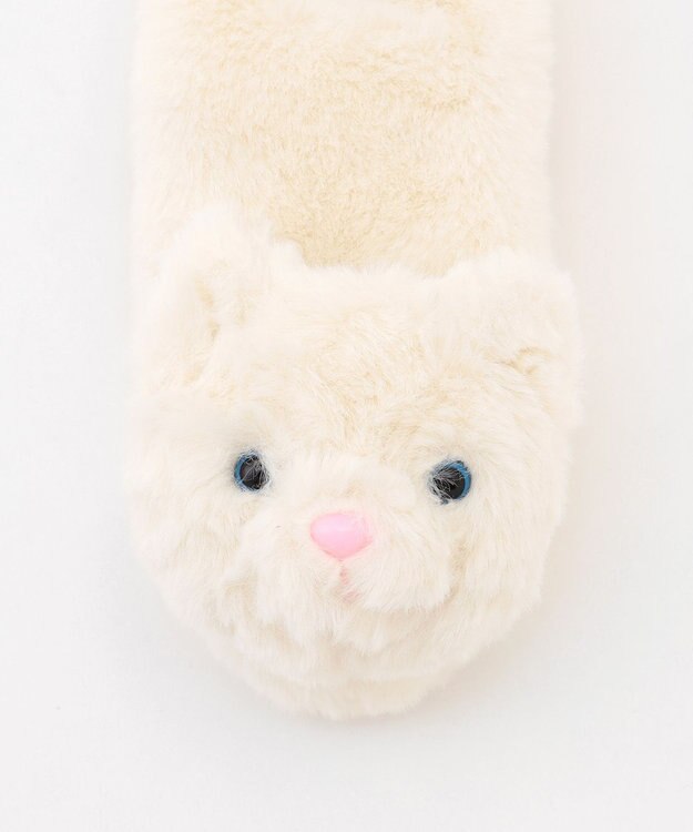 ANY KIDS アニマルマフラー エクリュ（ネコ）