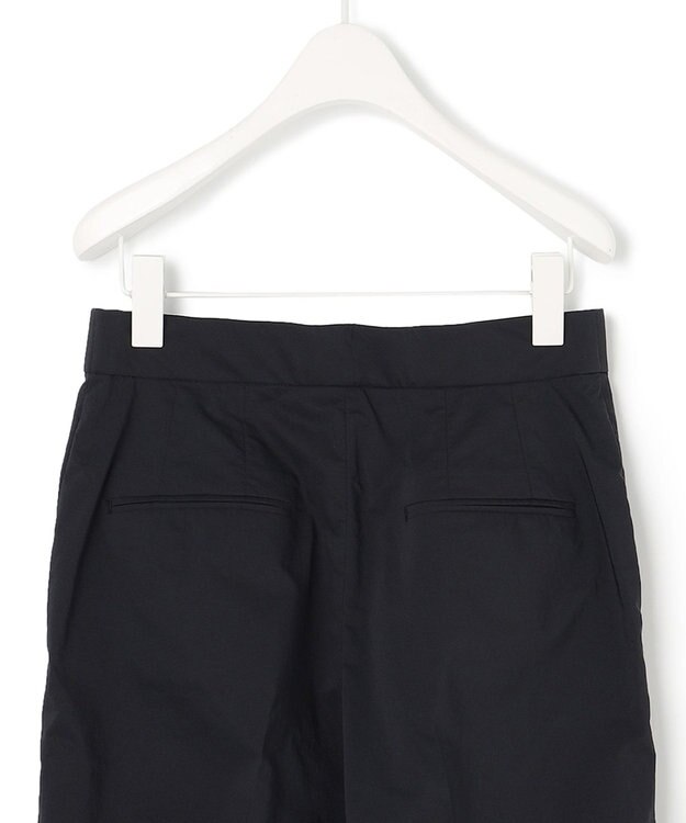 ICB 【洗える】 エコナイロンストレッチ ワイドストレートパンツ ネイビー