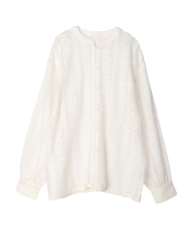 Green Parks レースブラウス Off White