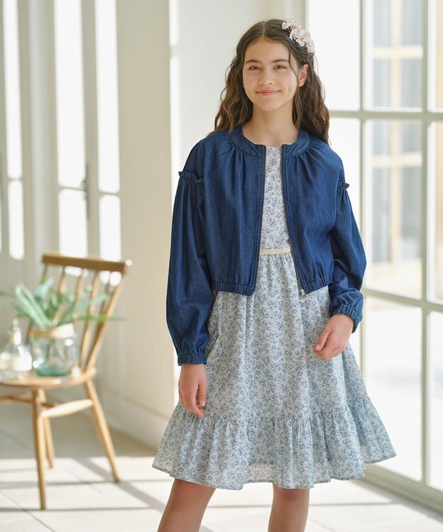 組曲 KIDS 【150-160㎝】デニム アウター ネイビー系