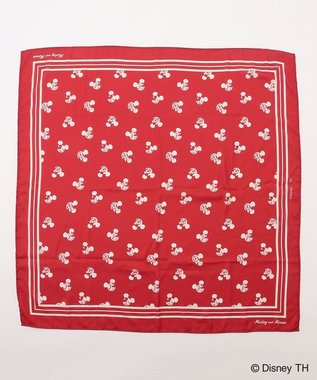 ANY 【ディズニー】ミッキーマウス/ミッキーマウス＆ミニーマウススカーフ レッド