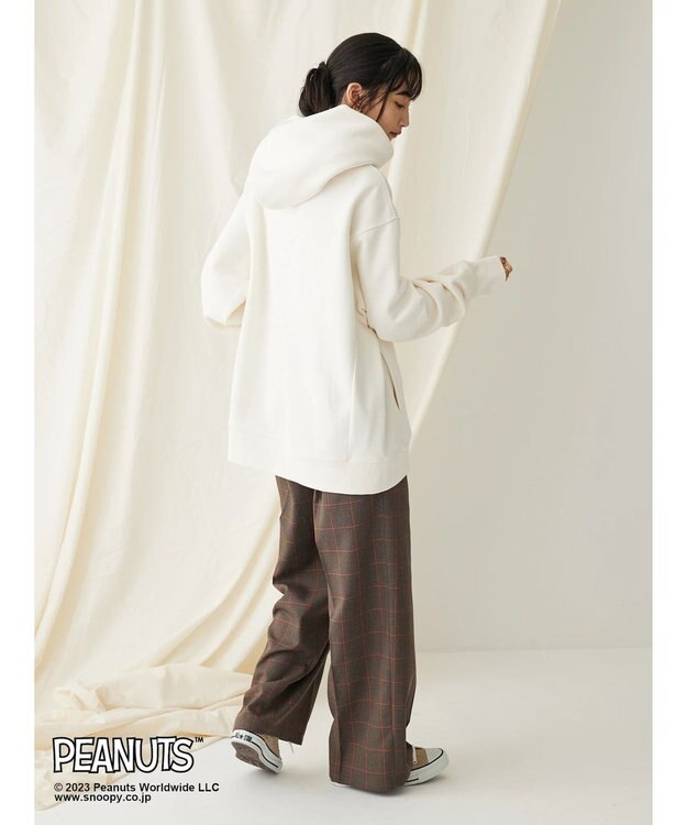 CRAFT STANDARD BOUTIQUE ＰＥＡＮＵＴＳ裏起毛スウェットパーカー Ivory