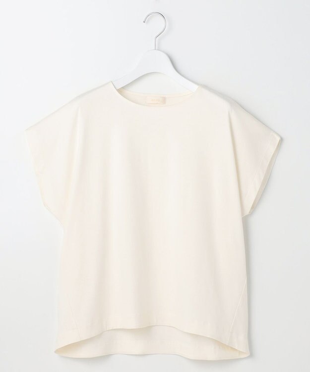 ANY SIS L 【シルクタッチさら魅せTシャツ】後ろコクーン プルオーバー アイボリー