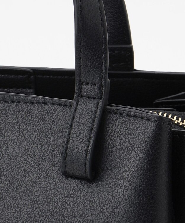 LA BAGAGERIE 【MONICA】ボウタイリボンハンドバッグ ブラック