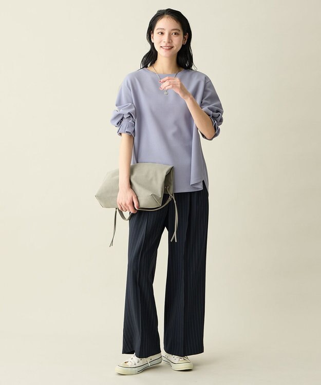 ANY コンフォータブルブラウス ライトブルー