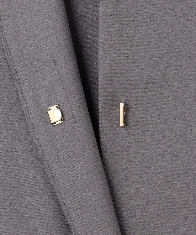 ANY L 【3SET】きちんと見え3点コーデセット（ブラウス＋ジレ＋パンツ） 杢グレー