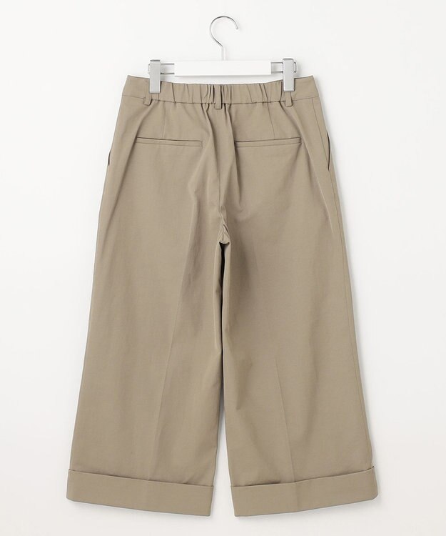 J.PRESS LADIES S 【洗える・吸水速乾】コットン麻シェルドライ クロップド パンツ カーキ系