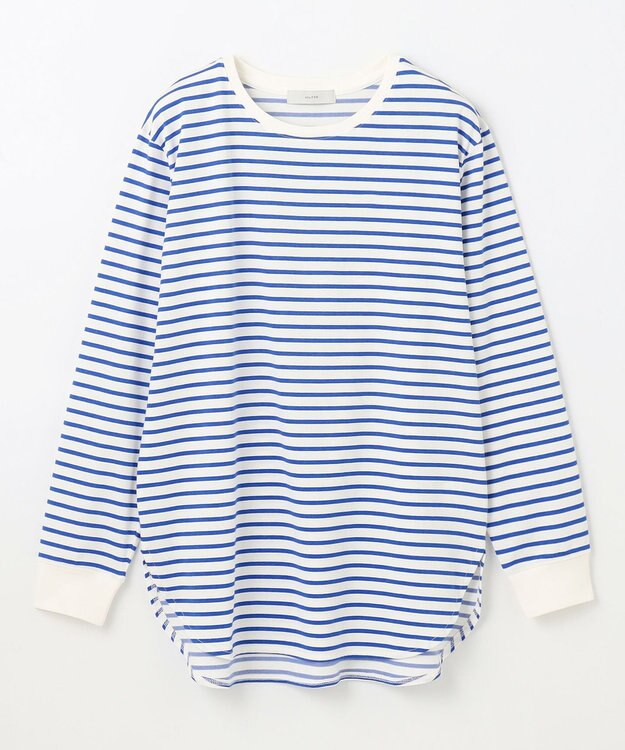 ANY テールＴシャツ オフ×ブルーボーダー