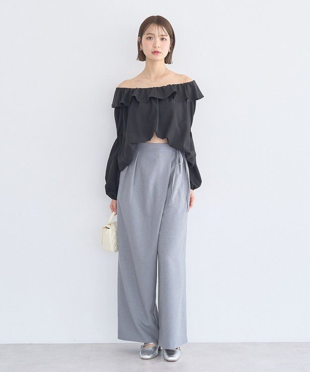 earth music&ecology ラップパンツ Gray