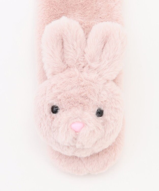 ANY KIDS アニマルマフラー ピンク（ウサギ）