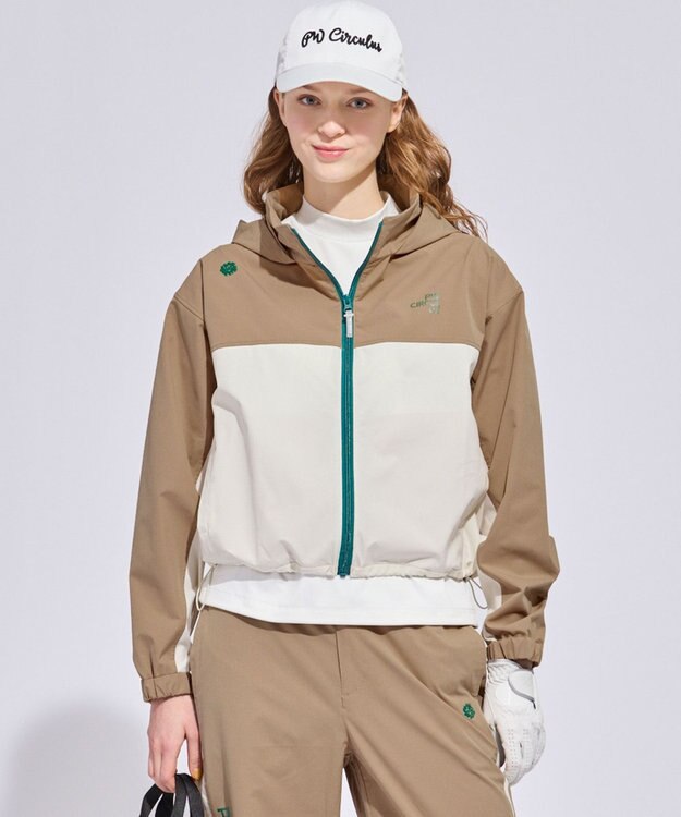 PW CIRCULUS 【花粉がつきにくい】【WOMEN】スプリングジャケット ゴルフウェア レディース ベージュ系