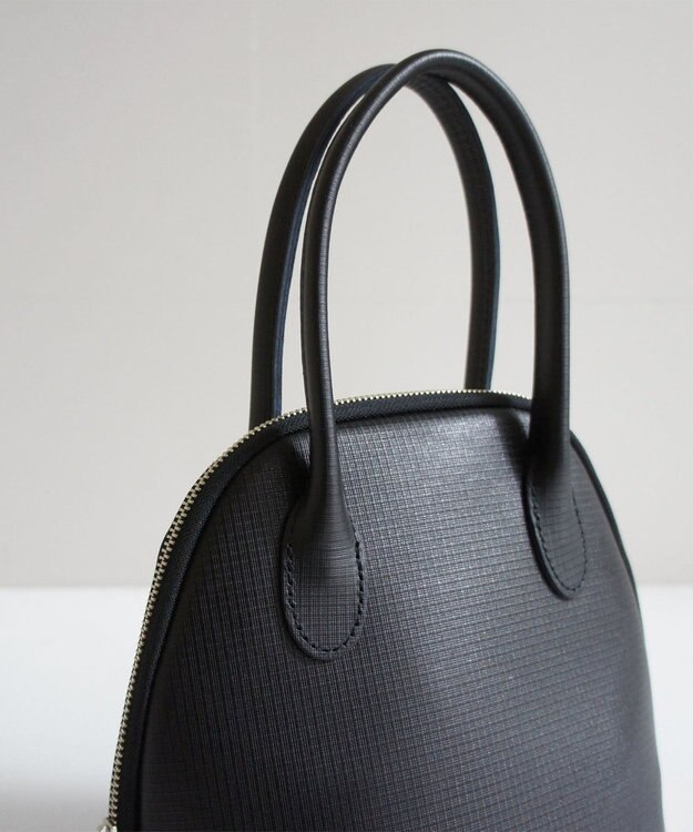 TIDEWAY MOSS グリッド ボストンバッグ S ブラック