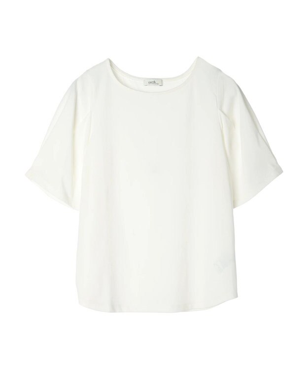 earth music&ecology タックスリーブＴ Off White
