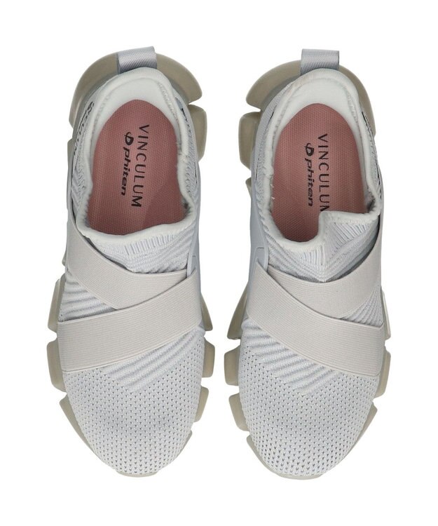 Bridget Birkin 【VINCULUM】エラスティックコラボスニーカー ライトグレー雑材