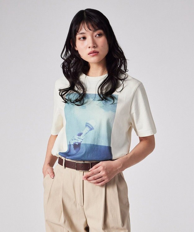 Paul Smith Paul Smith Loves Barbour Scoop Tシャツ オフホワイト