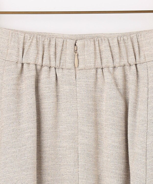 組曲 S ライトリネンライクフレア スカート ベージュ系