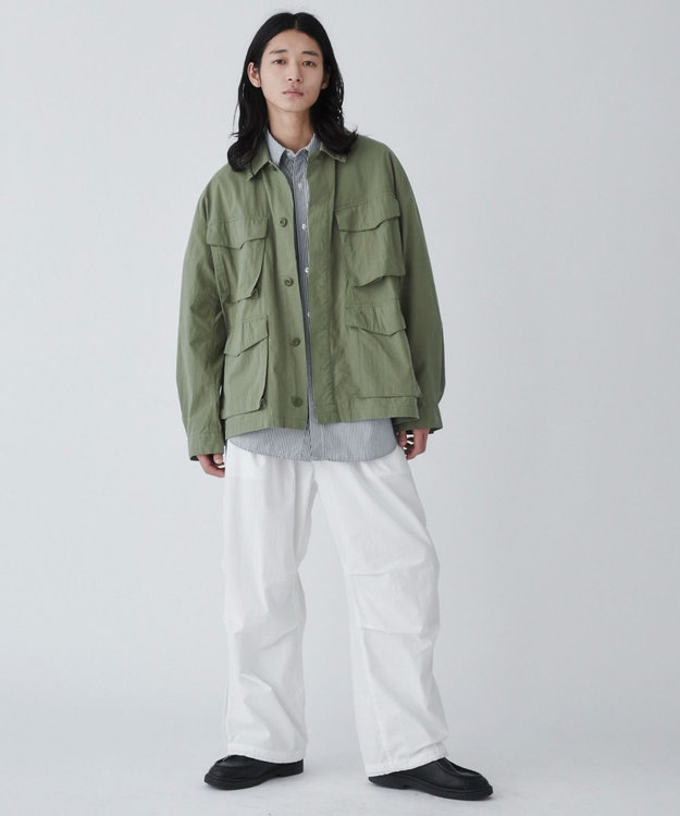 WEGO サイドスリットパラシュートパンツ ホワイト