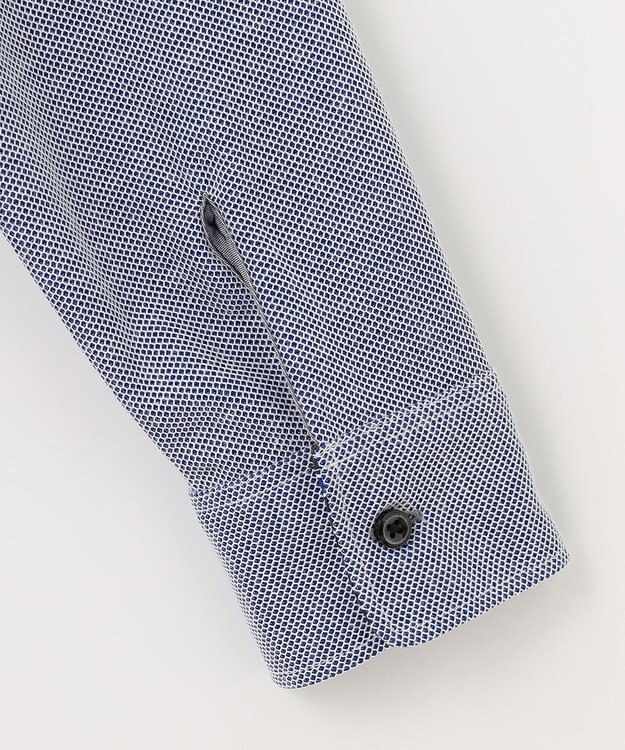 JOSEPH ABBOUD 【キングサイズ・オーガニックコットン】長袖ダディポロシャツ ブルー系