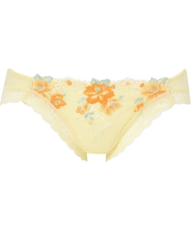 WACOAL ショーツ BED020とペア 綿混ベア天竺素材(バック) はきこみ丈あさめ レディース PEA020 /ワコール イエロー