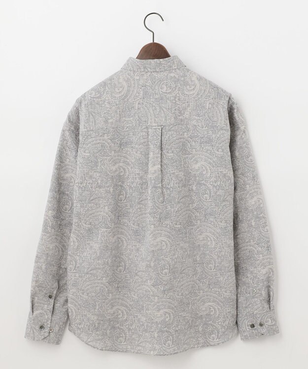 JOSEPH ABBOUD MOUNTAIN 【SPACE／UNISEX】オーバーペイズリー シャツ グレー系6