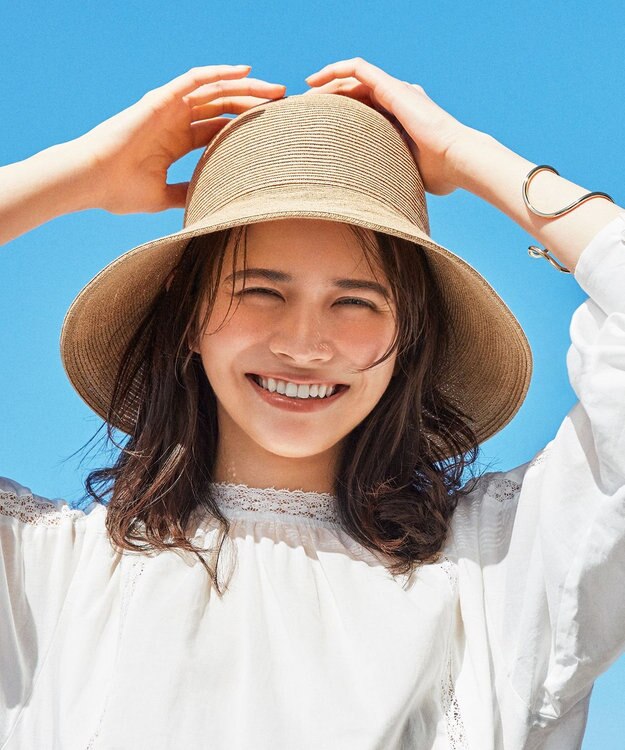 23区 【CLASSY.6月号掲載/洗える】ペーパーブレード ハット ベージュ系