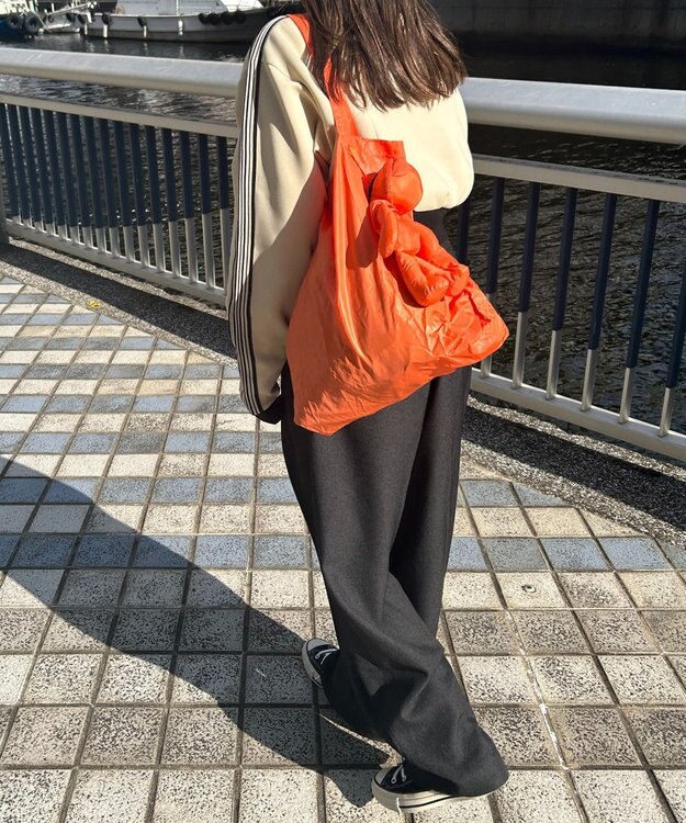 WEGO ぬいぐるみトートバッグ オレンジ