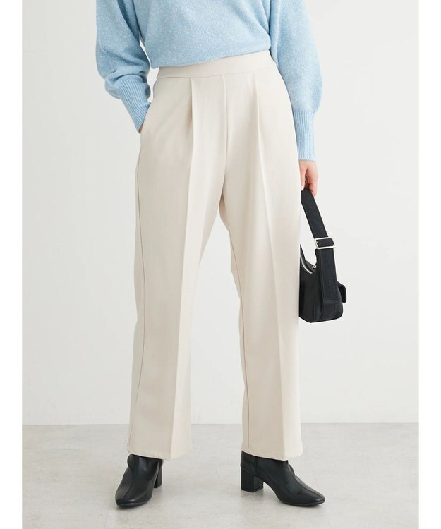 Green Parks ・Ｐｅｔｉｔ　Ｆｌｅｕｒ　タックテーパードパンツ Ivory