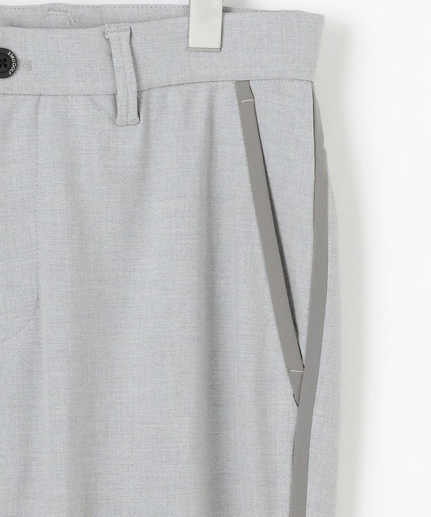 23区GOLF 【MEN】【ストレッチ】サイドライン入りストレートパンツ ライトグレー系