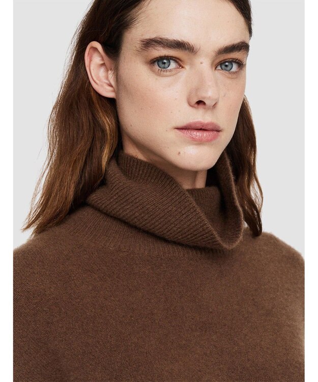 JOSEPH 【洗える】ブラッシュドカシミヤ　ハイネックニット Arabica