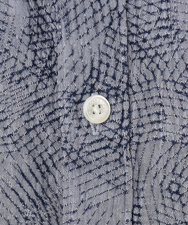 JOSEPH HOMME 【新型】アブストラクトジャガードストレッチ 　レギュラーカラー半袖シャツ スカイブルー系