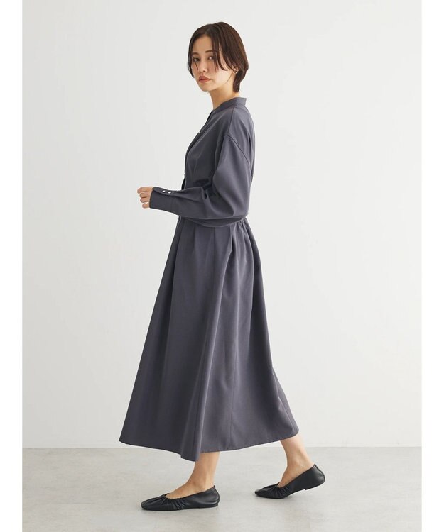 Green Parks ・ＥＬＥＮＣＡＲＥ　ＤＵＥ　ウエストタックワンピース Charcoal Gray