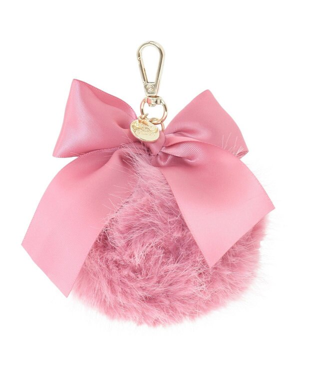 Maison de FLEUR フェイクファーポンポンチャーム Pink