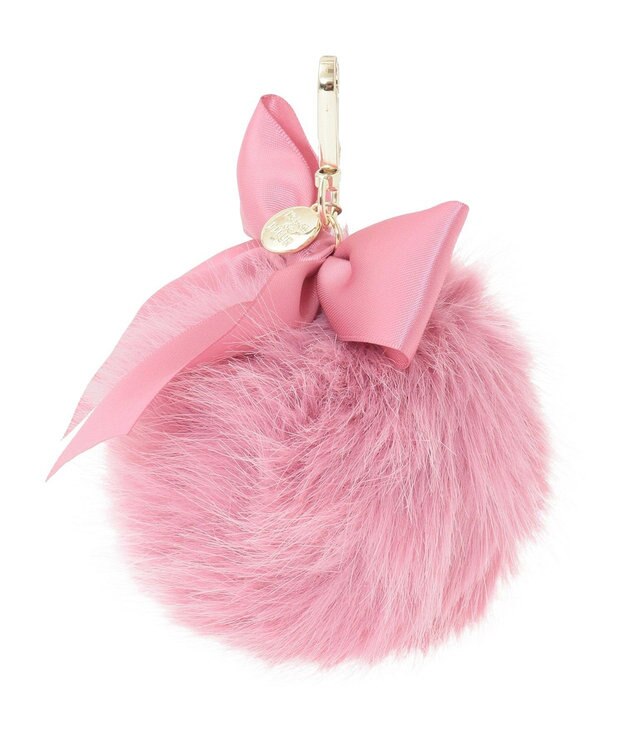 Maison de FLEUR フェイクファーポンポンチャーム Pink