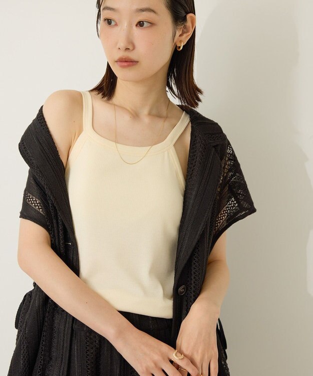 AMERICAN HOLIC 【カップ付き】アメスリタンクトップ Ivory