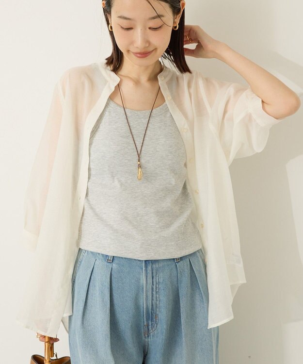 AMERICAN HOLIC 【カップ付き】アメスリタンクトップ Light Gray