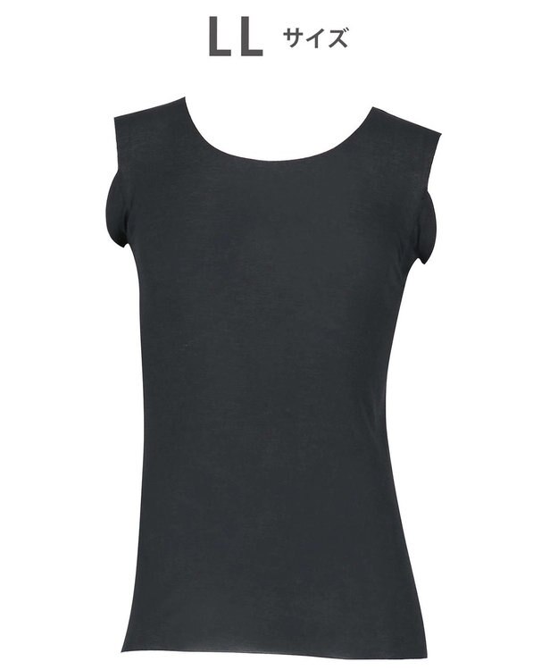 WACOAL MEN 【オーガニック綿混インナー】多機能を着る。綿の贅沢オーガニック 汗取り機能つき ノースリーブ GL5211 /ブロス バイ ワコールメン ブラック