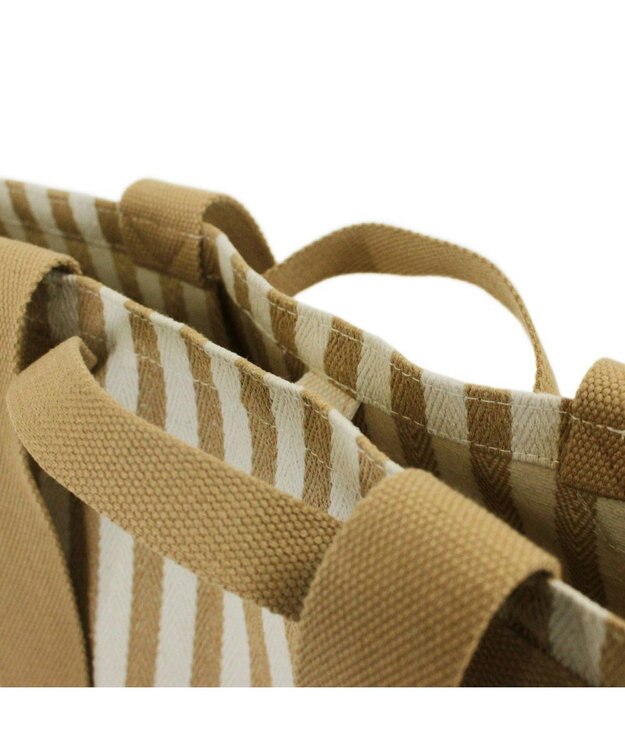 ROOTOTE 1148【大容量:ヘリンボーン】LT.グランデ.ストライプ-A 02：ベージュ