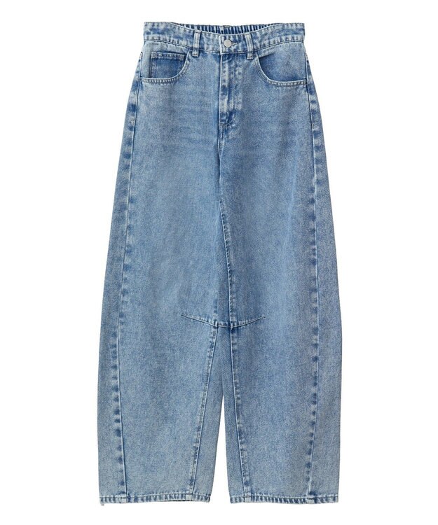 Green Parks ・ＥＬＥＮＣＡＲＥ　ＤＵＥ　デニムバレルレッグパン Black