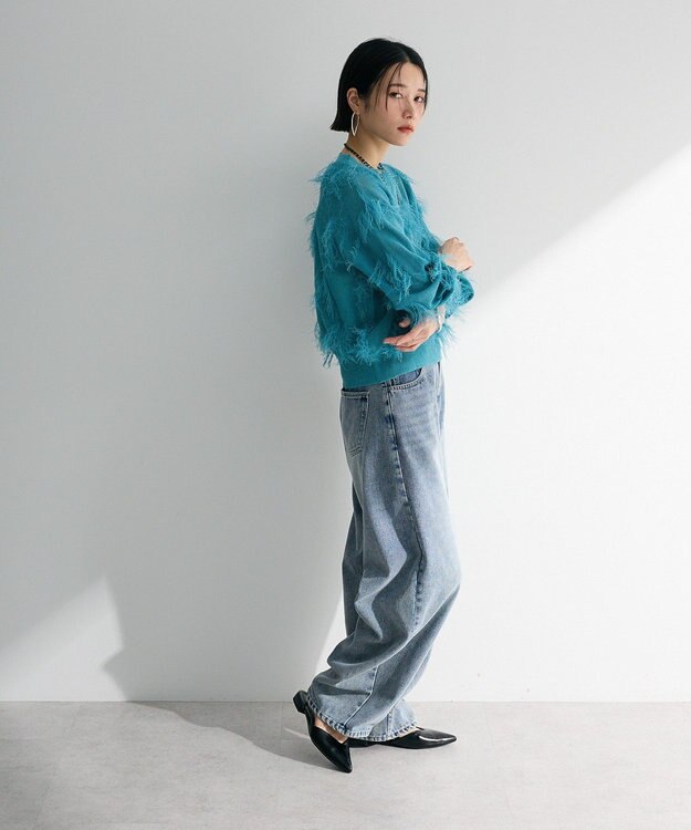 Green Parks ・ＥＬＥＮＣＡＲＥ　ＤＵＥ　デニムバレルレッグパン Black