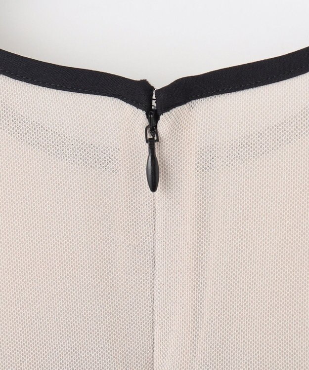 ANY SIS フリルスリーブペンシル ドレス ブラック