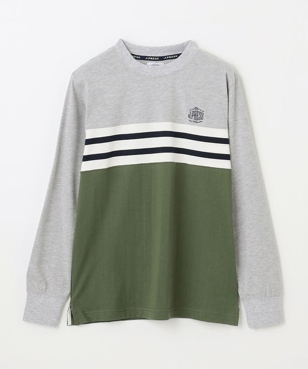 J.PRESS KIDS 【140-170cm】ボーダーミックス カットソー グレー系